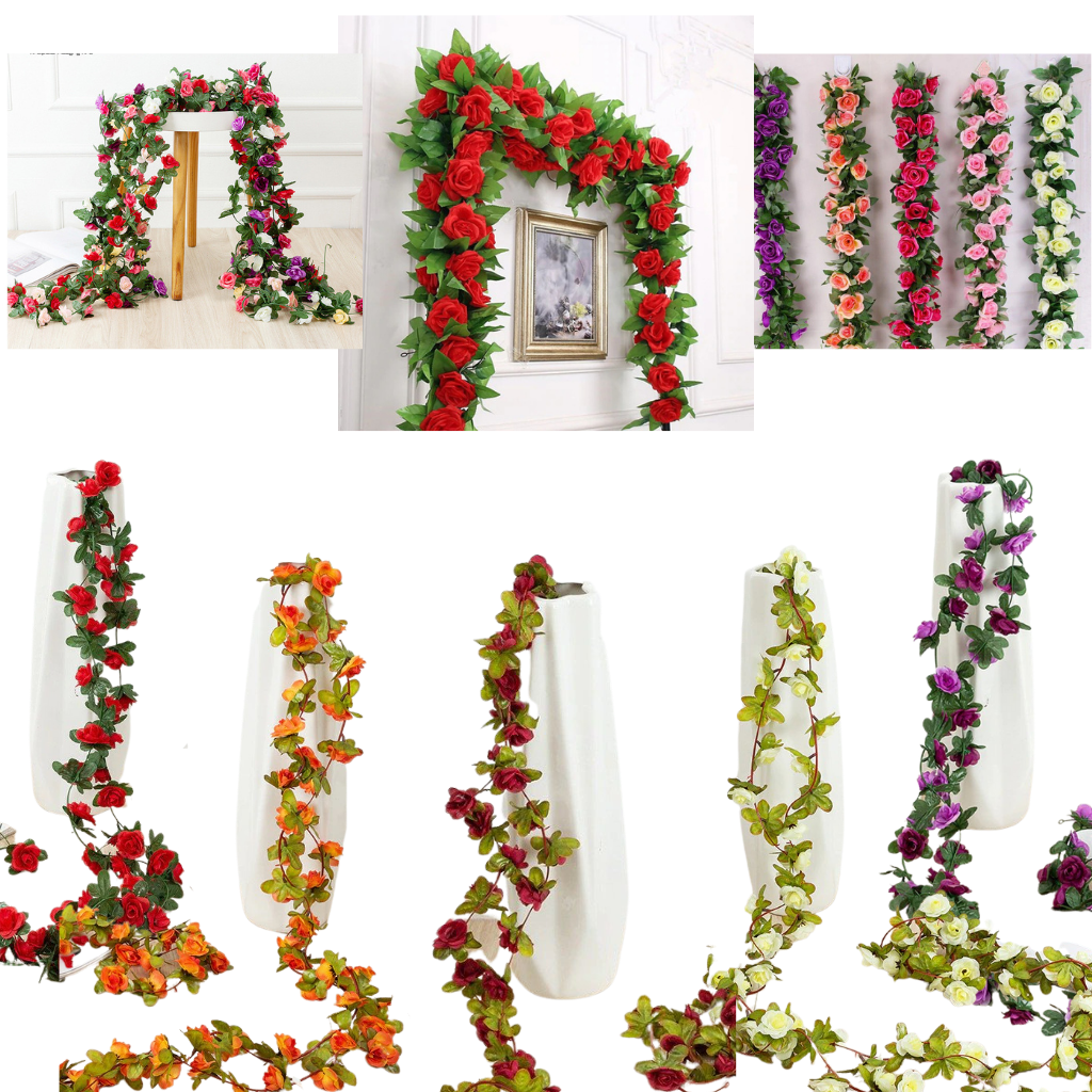 Artificial Rose Garland - Ozerty