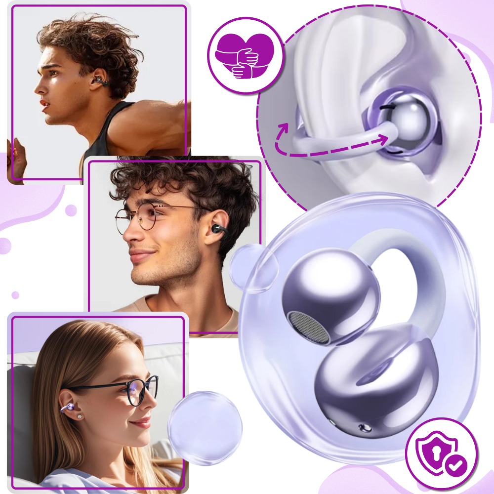 DualSync Clip Headphones - Ozerty